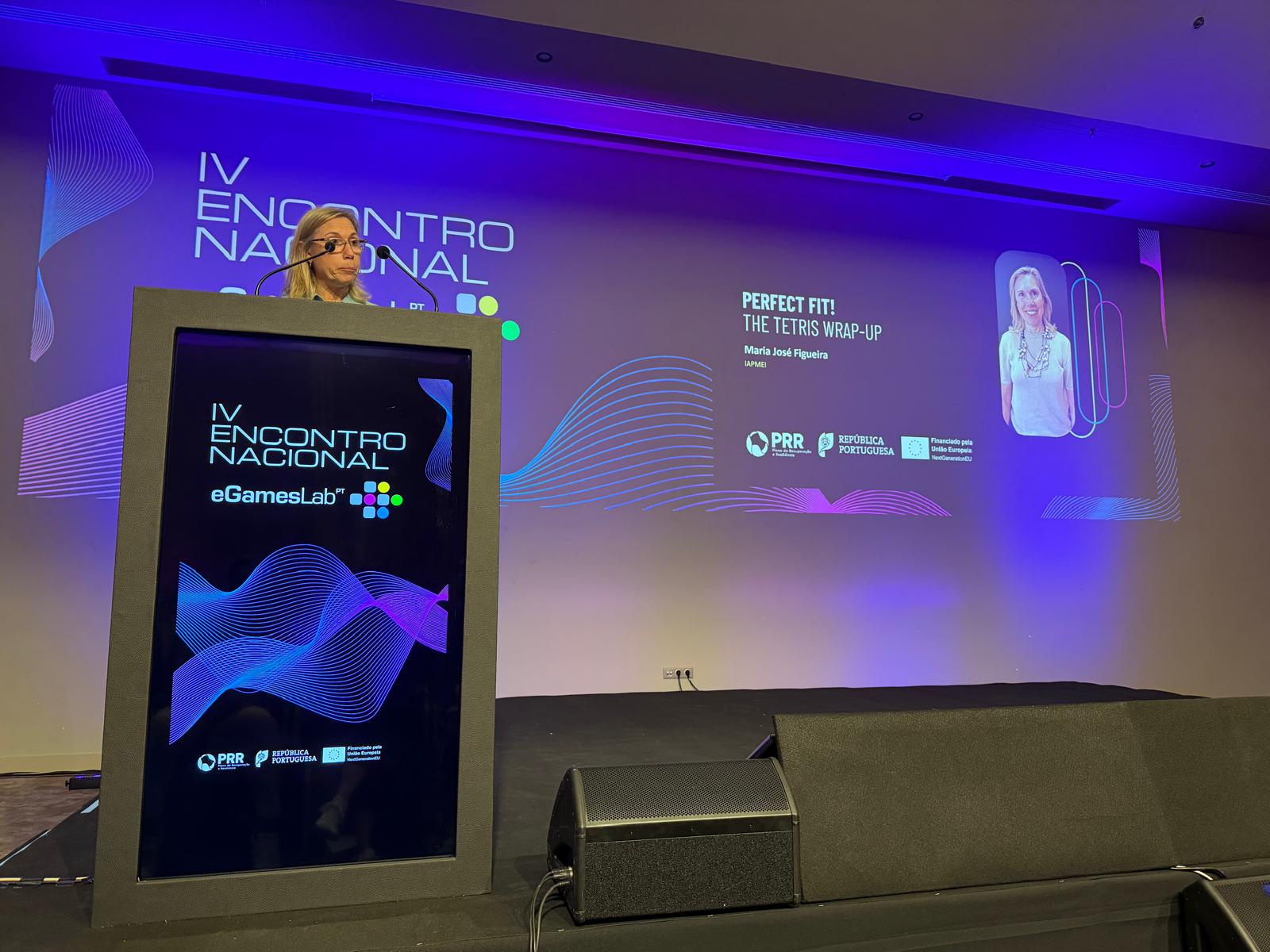 Maria José Figueira, Diretora do IAPMEI, no IV Encontro Nacional eGames Lab