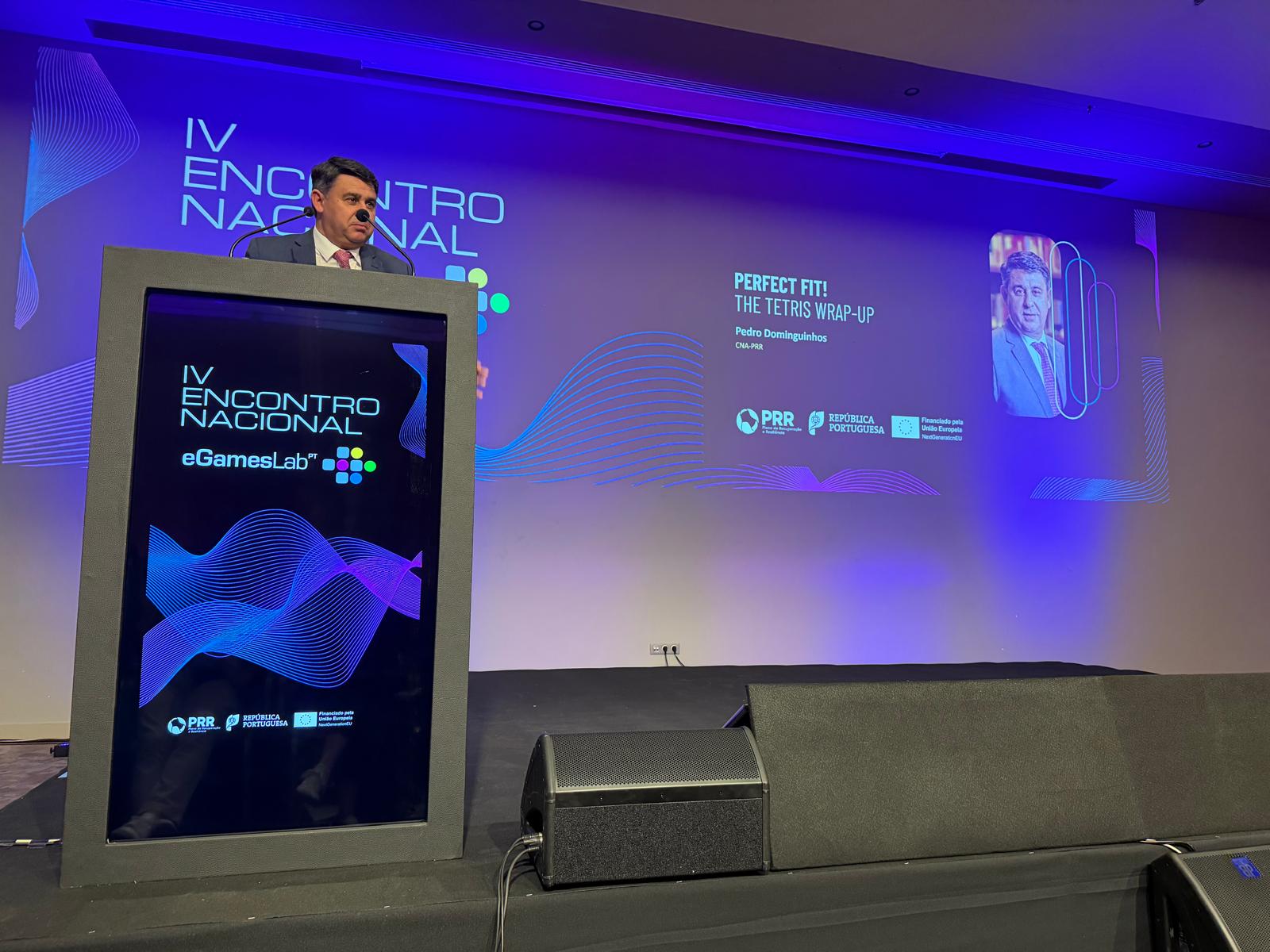 Pedro Dominguinhos, Presidente da CNA-PRR, no IV Encontro Nacional eGames Lab